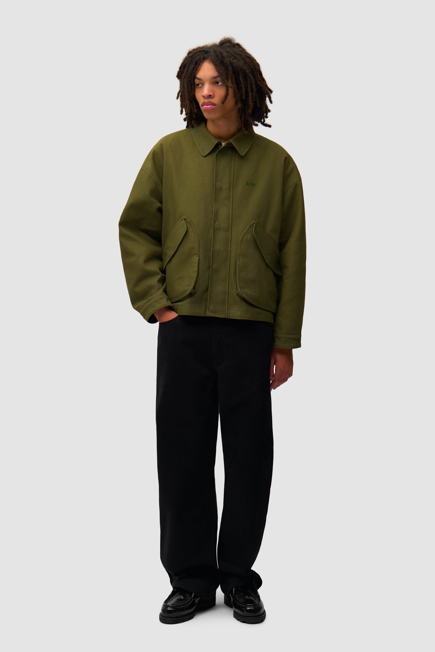 Veste à poches inclinées - Vert (défaut)