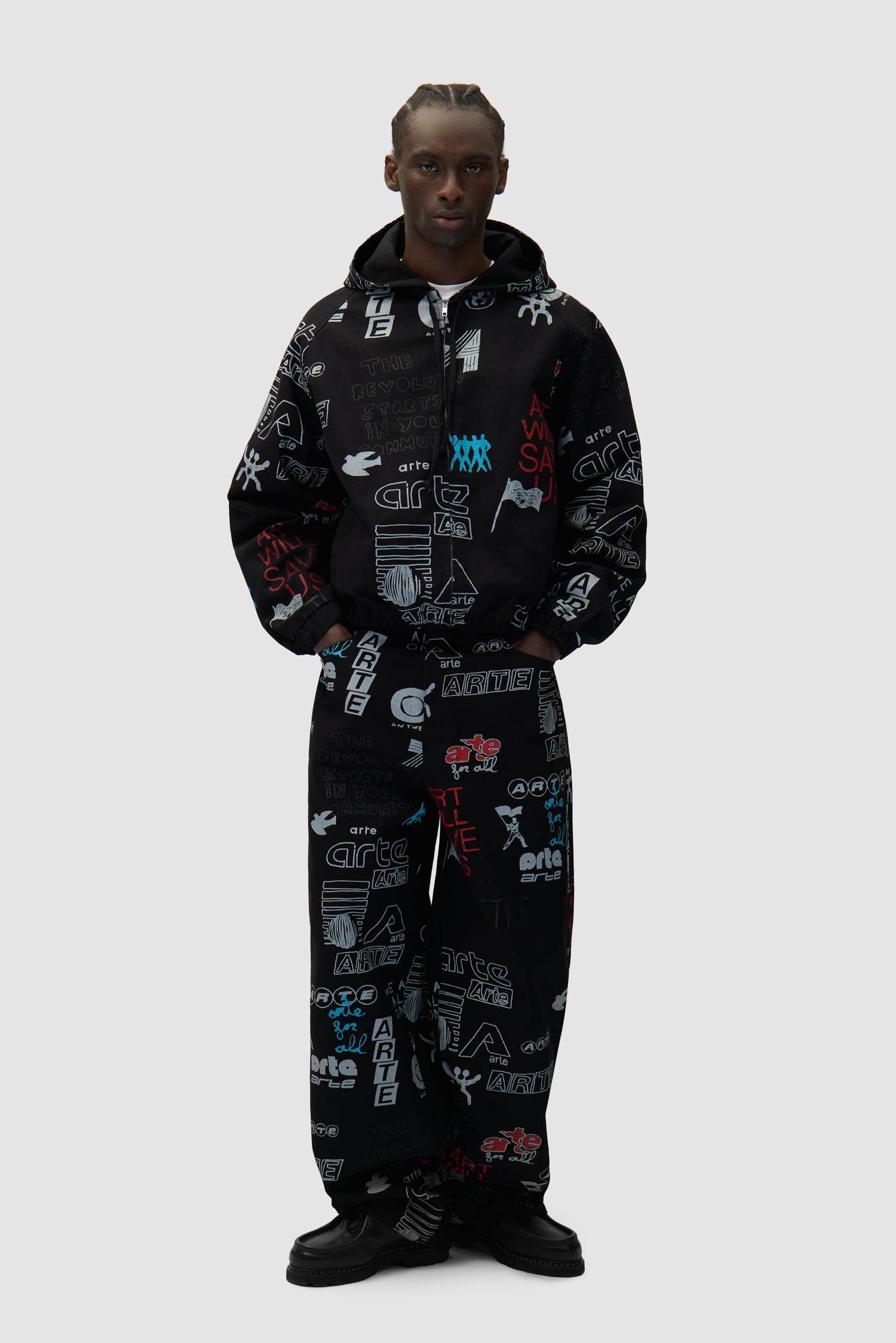 Veste Graffiti Allover - Noir