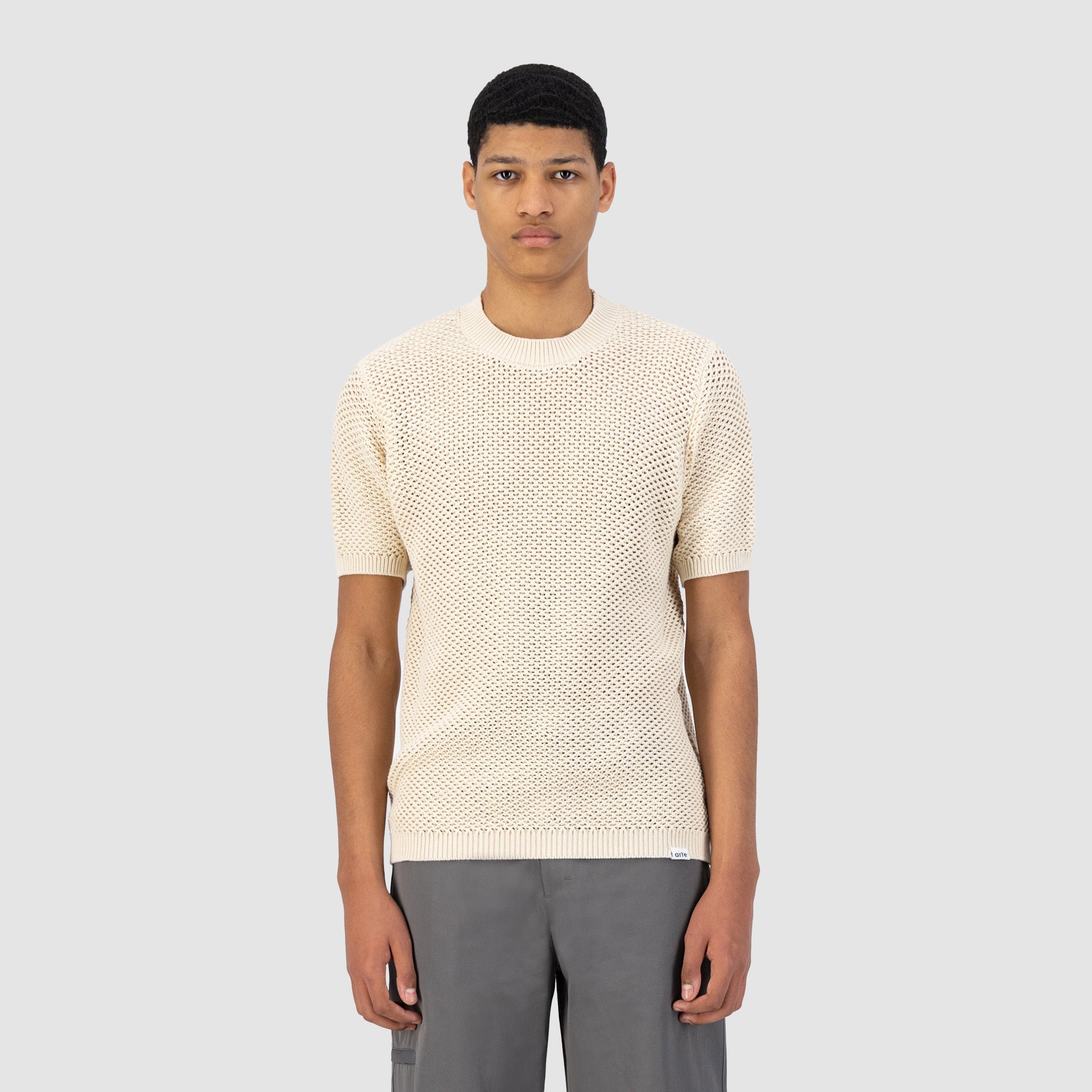 T-shirt en maille Kiewic - Crème