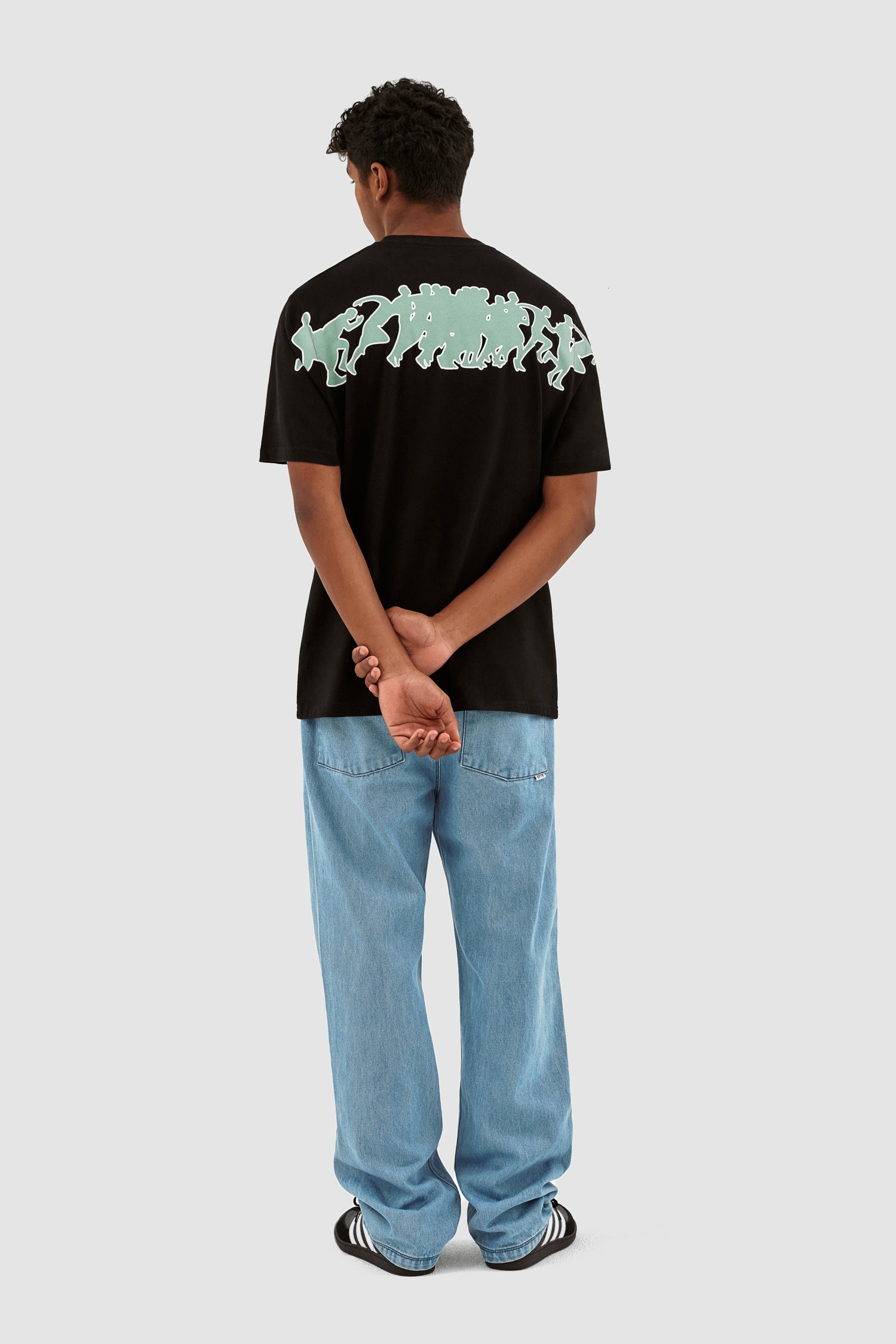 Teo Back T-shirt Multi Runner - Noir