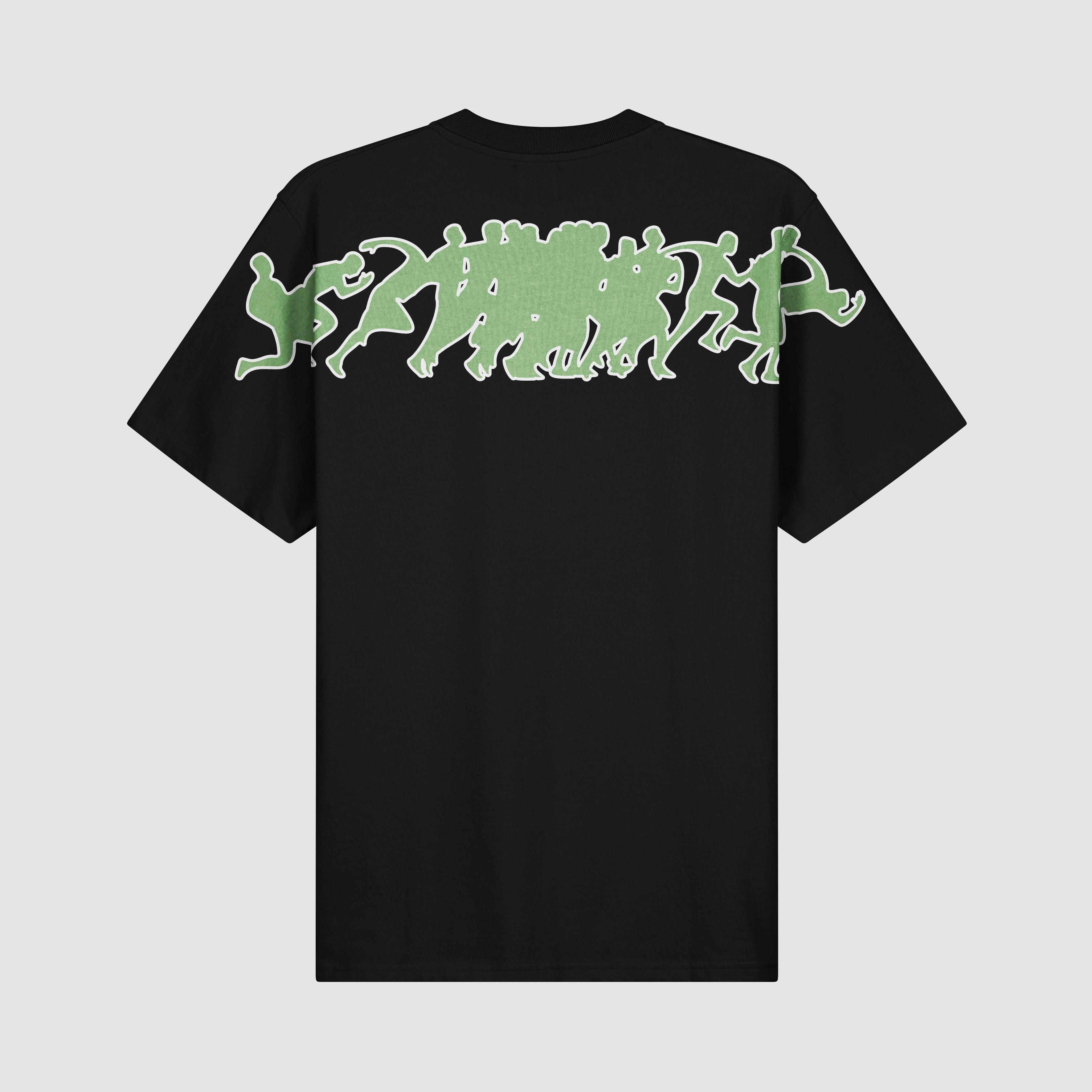 Teo Back T-shirt Multi Runner - Noir