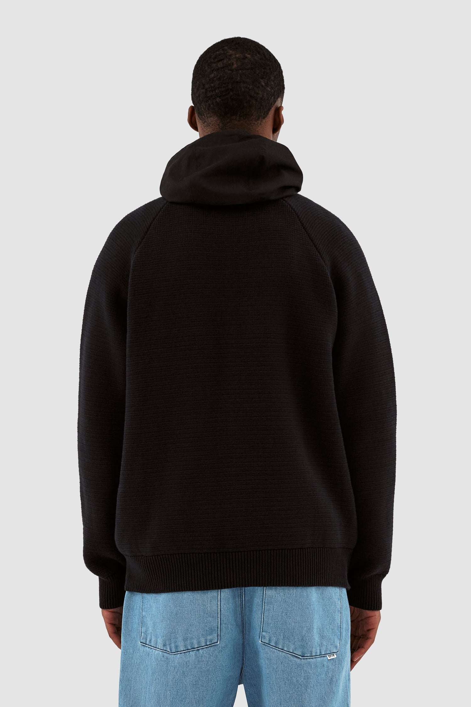 Sweat à capuche en maille Kole - Noir