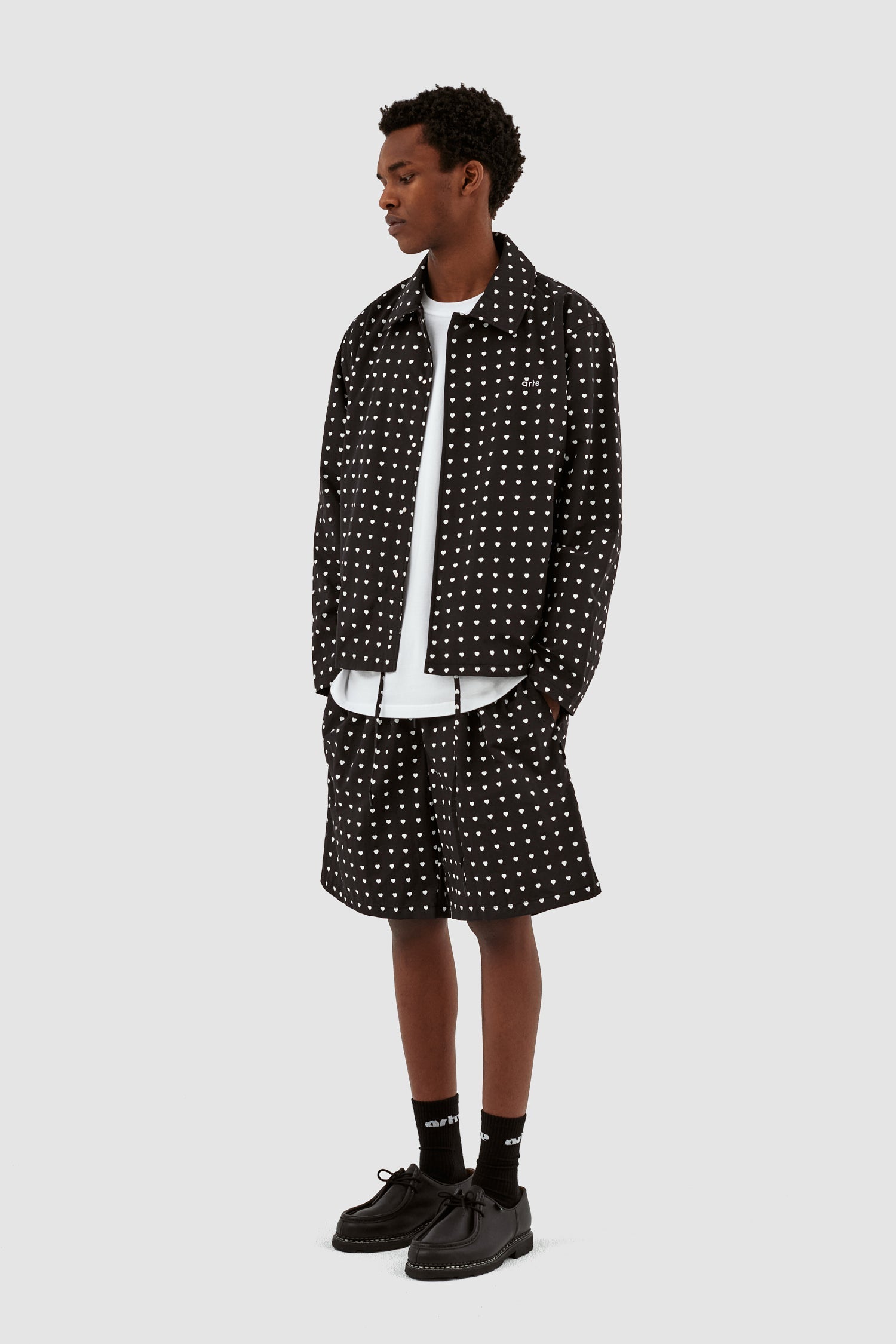 Short Jules Heart - Noir/Blanc