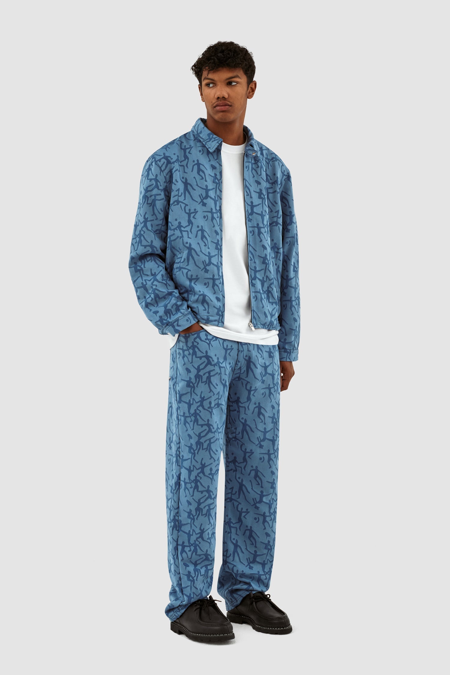 Veste James Allover - Bleu