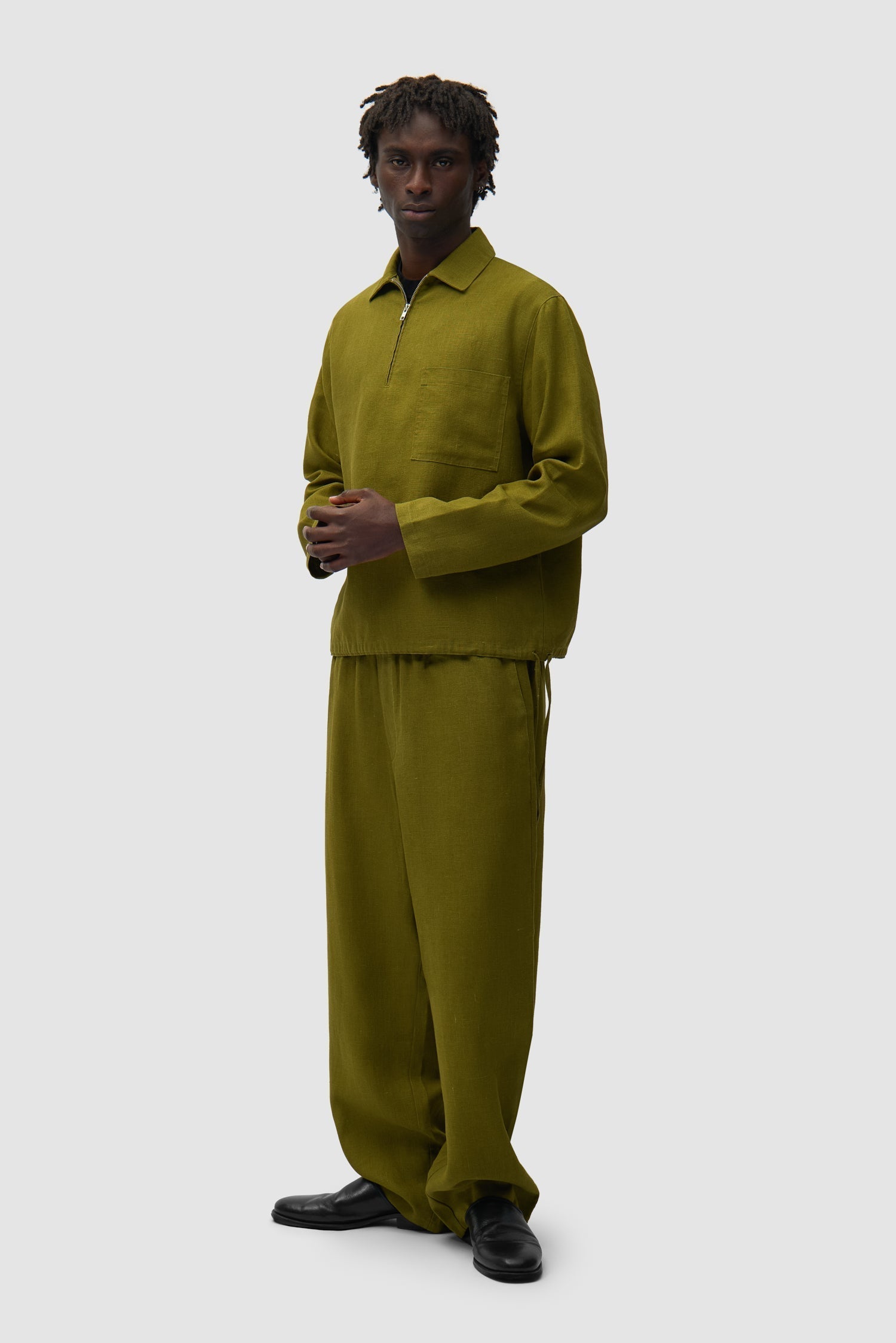 Pantalon en lin - Vert