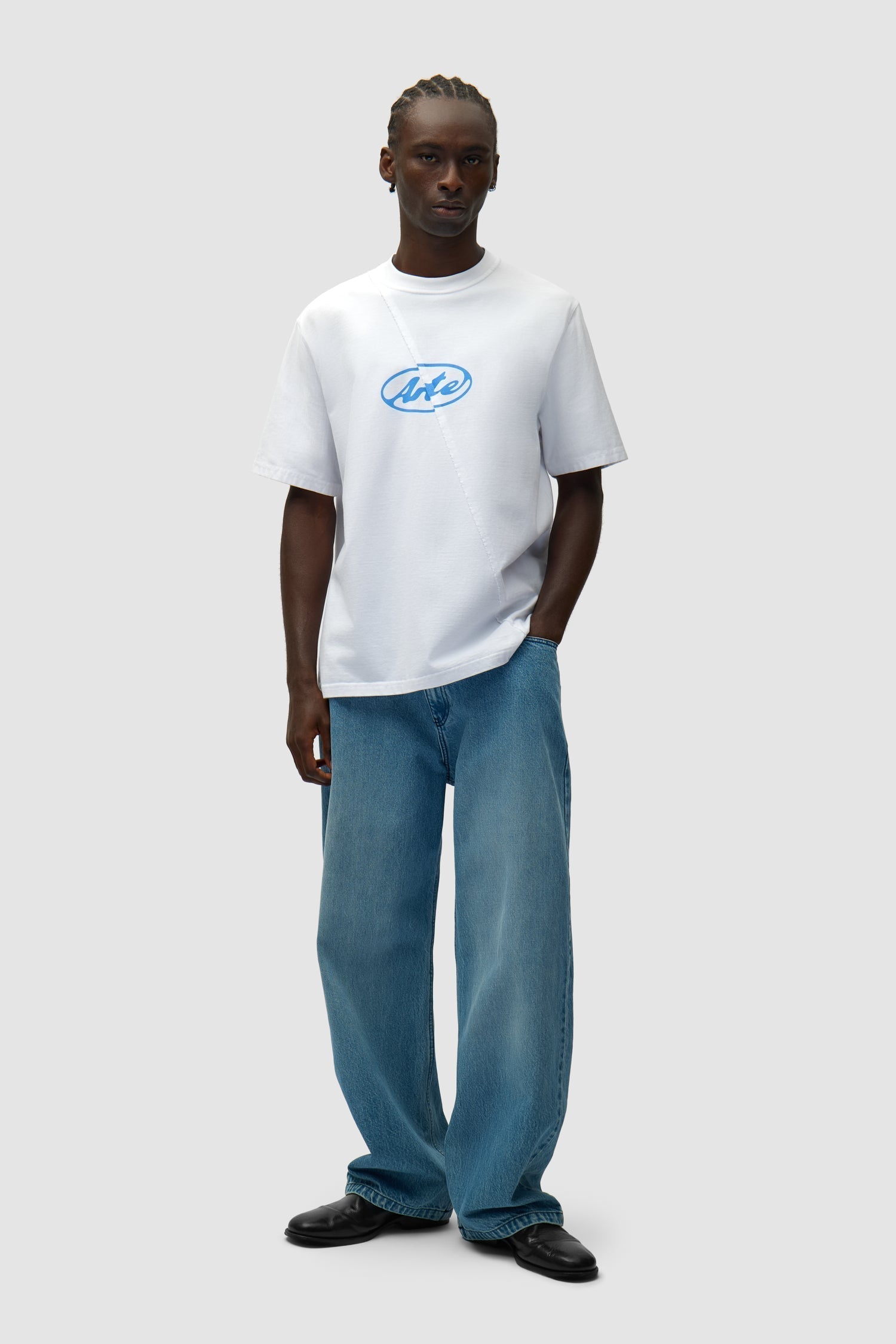 T-shirt avec logo cercle - Blanc