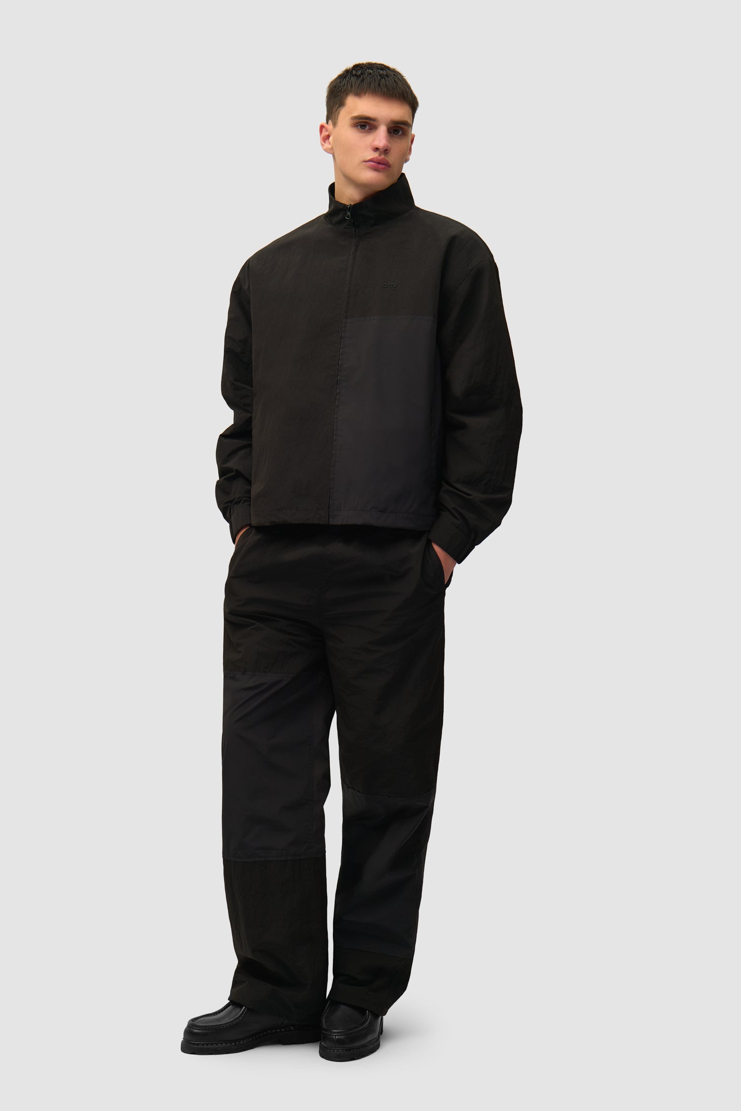 Pantalon de survêtement à carreaux - Noir