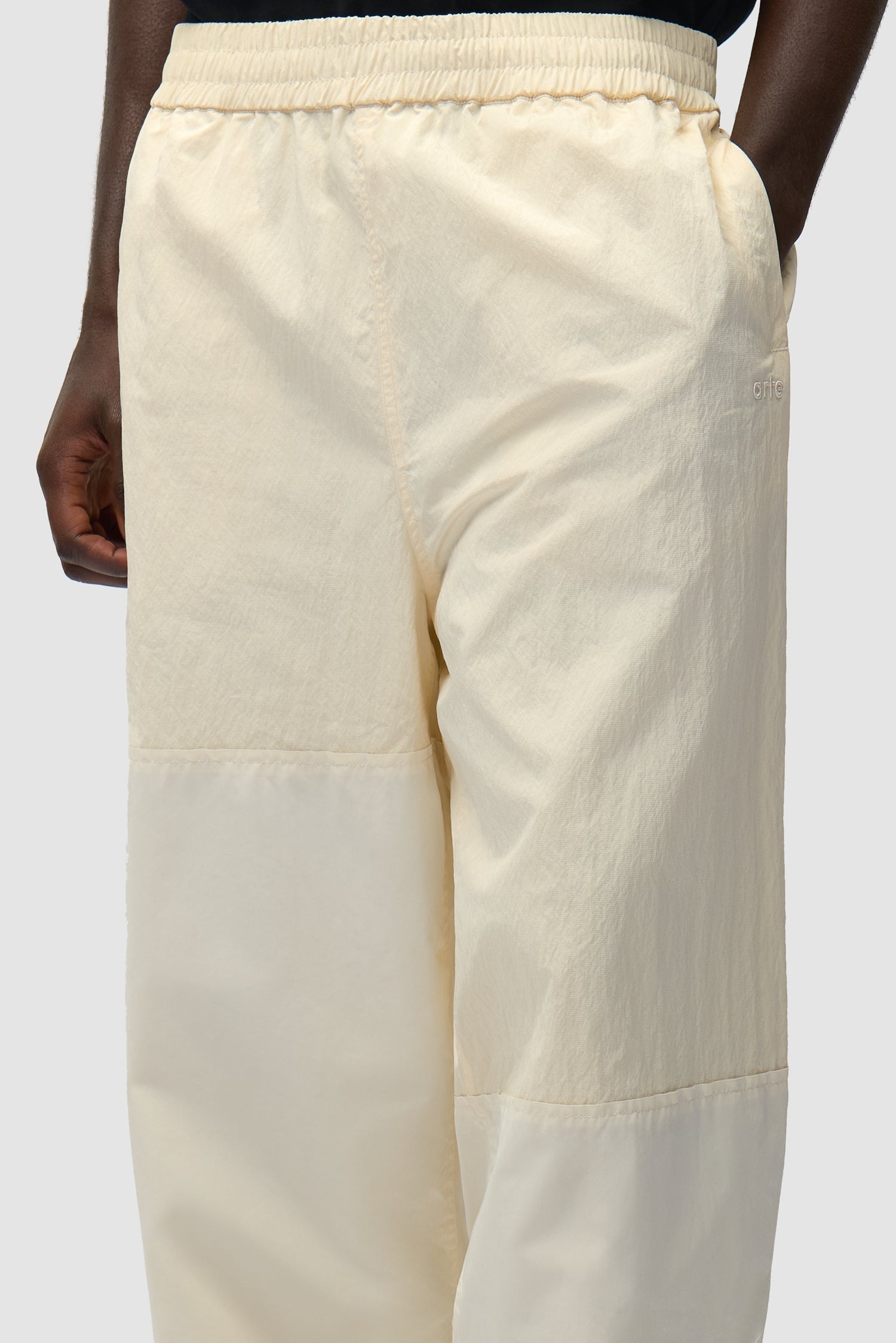 Pantalon de survêtement carré - Crème