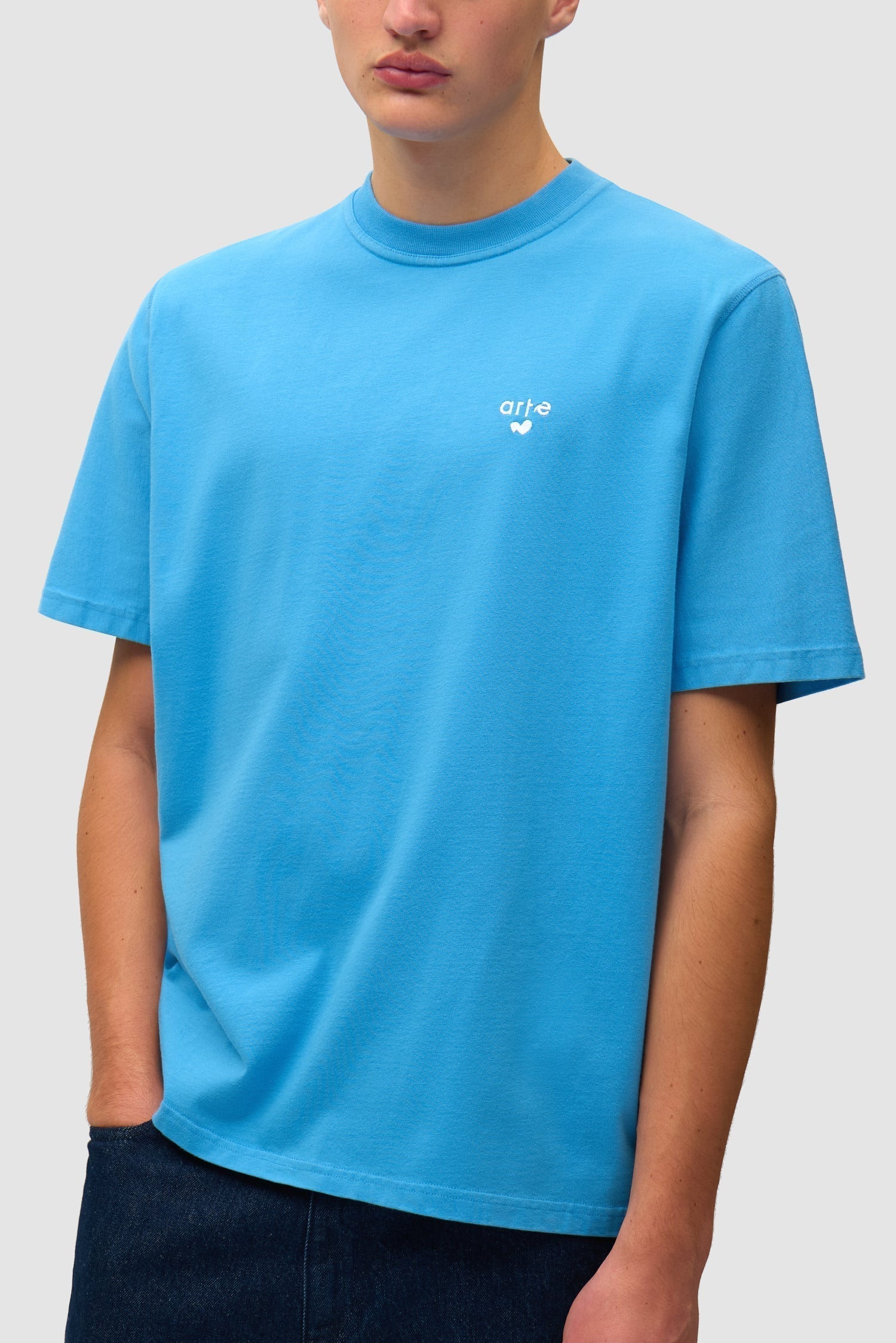 T-shirt avec logo cœur - Bleu