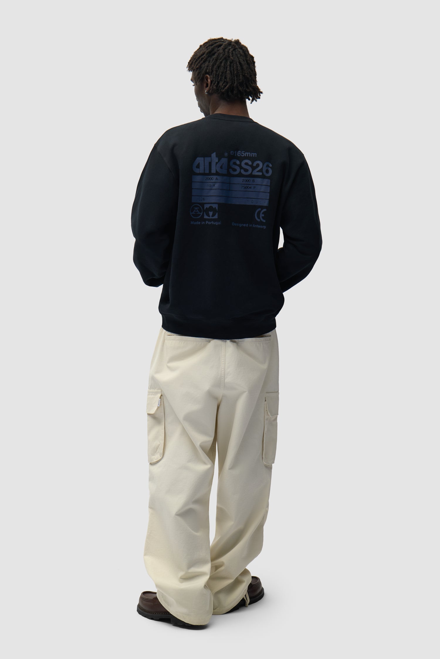 Sweat à col rond SS26 - Noir