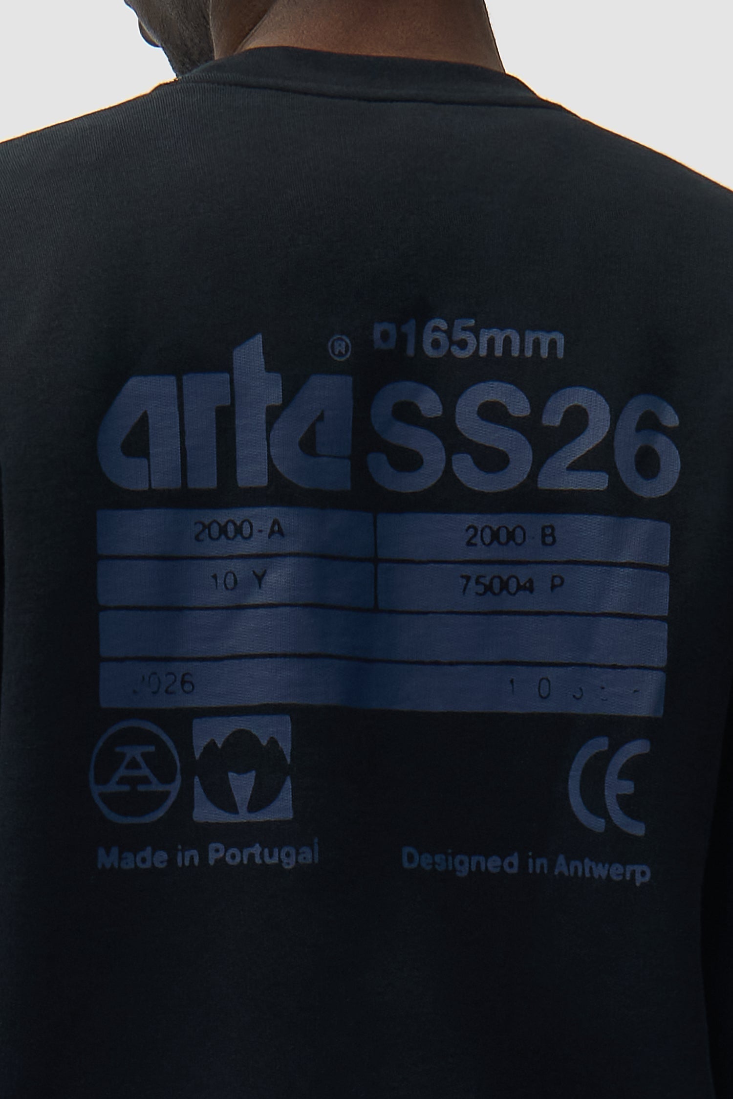 Sweat à col rond SS26 - Noir