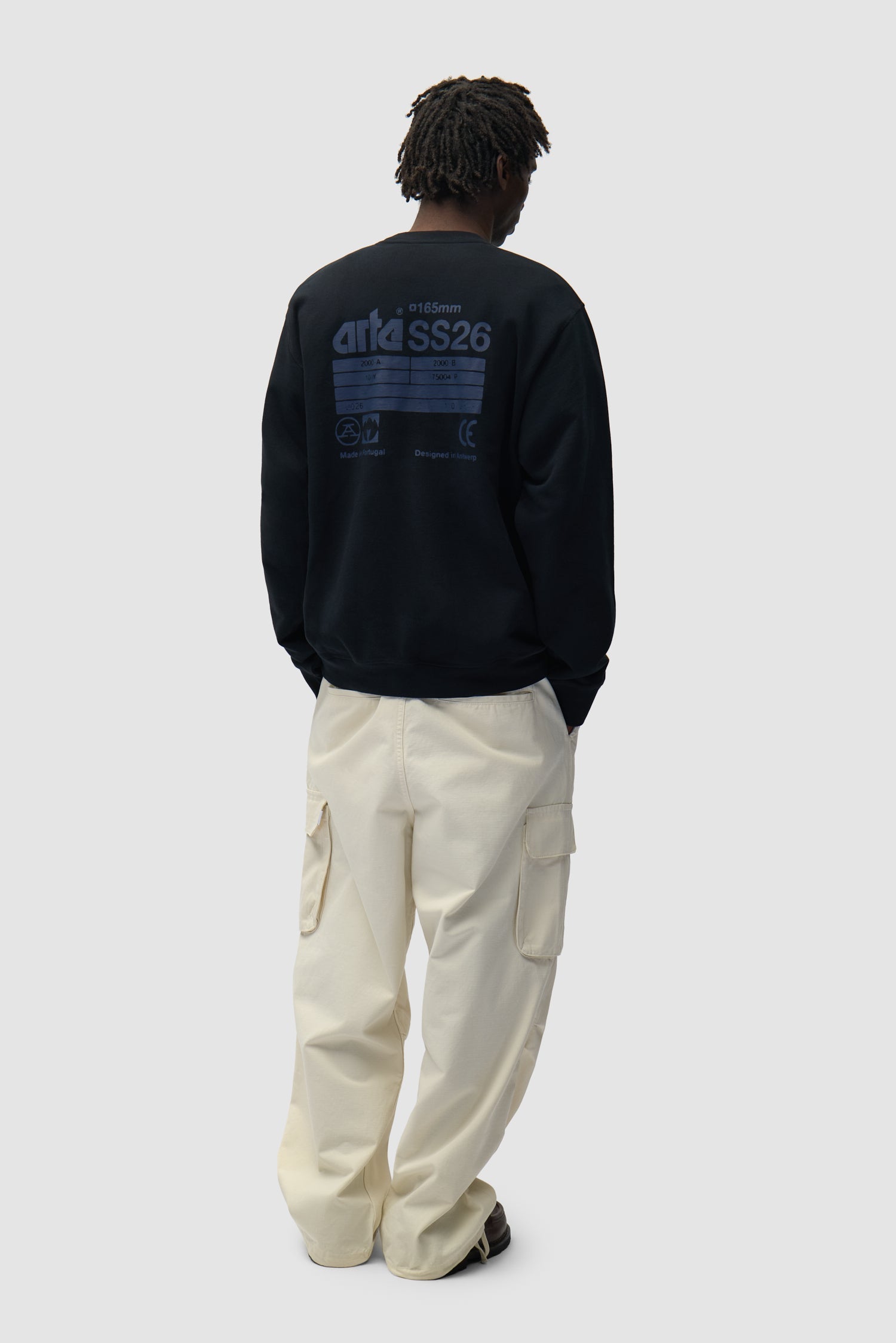 Sweat à col rond SS26 - Noir