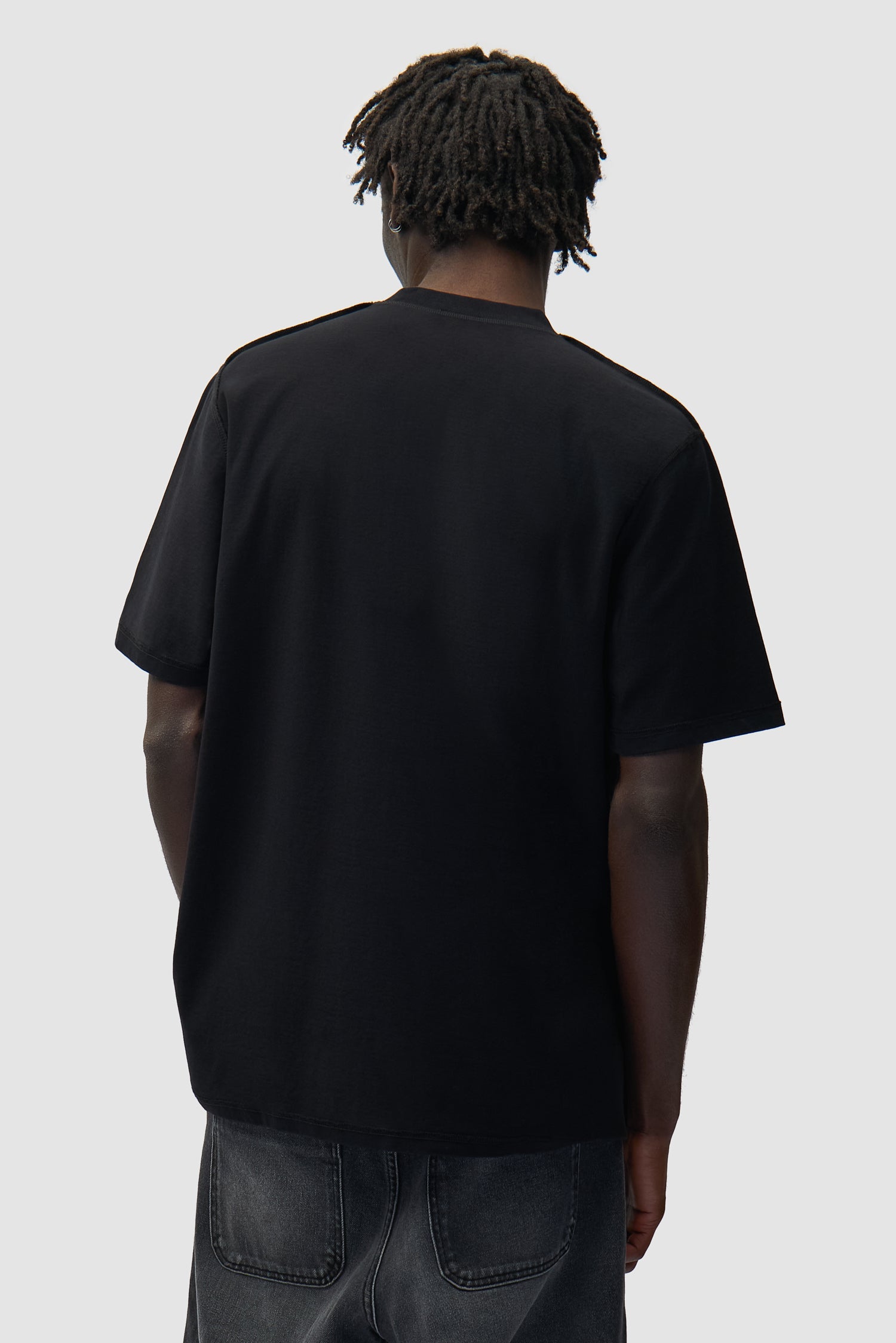 T-shirt à étiquette réversible - Noir