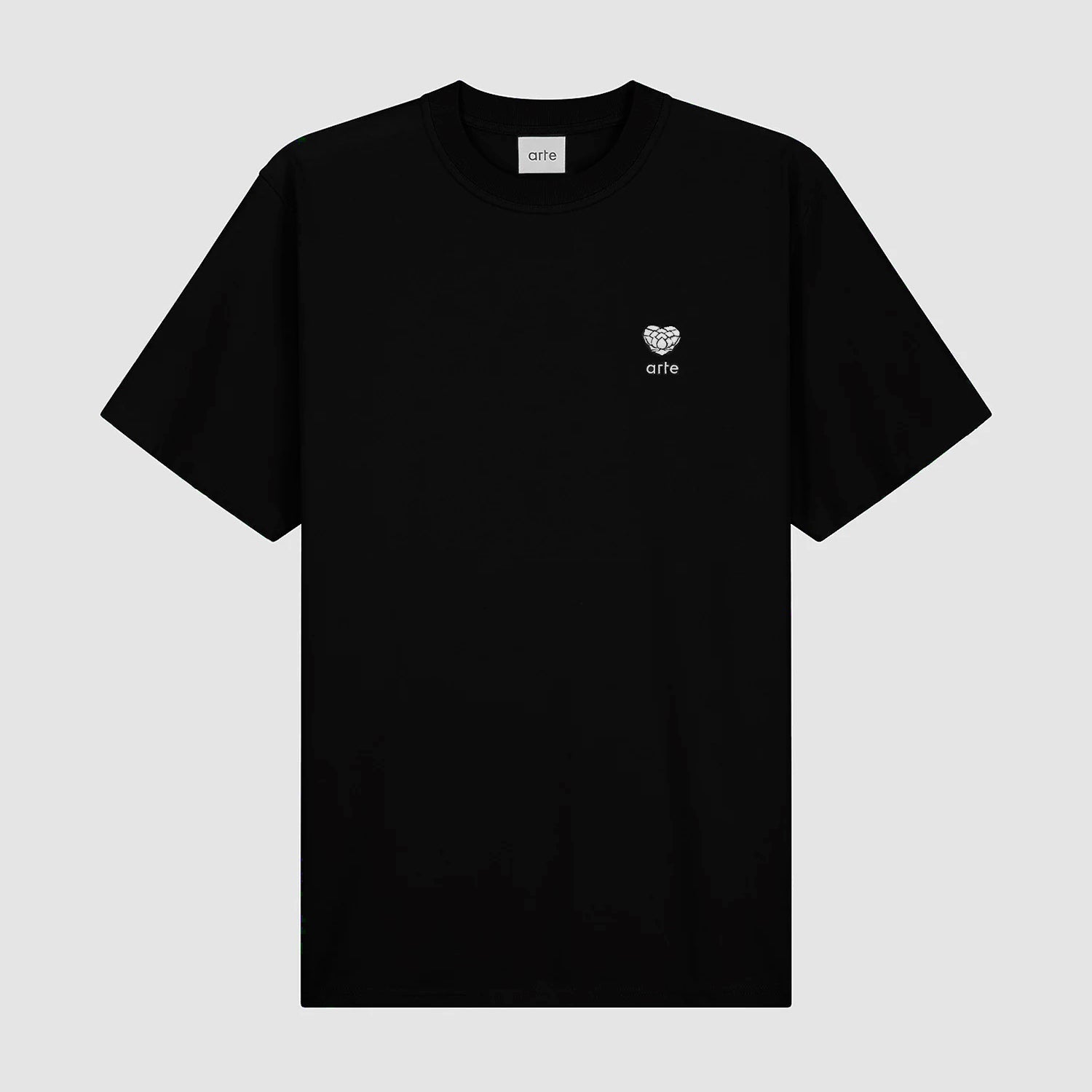 T-shirt avec logo en forme de cœur - Noir