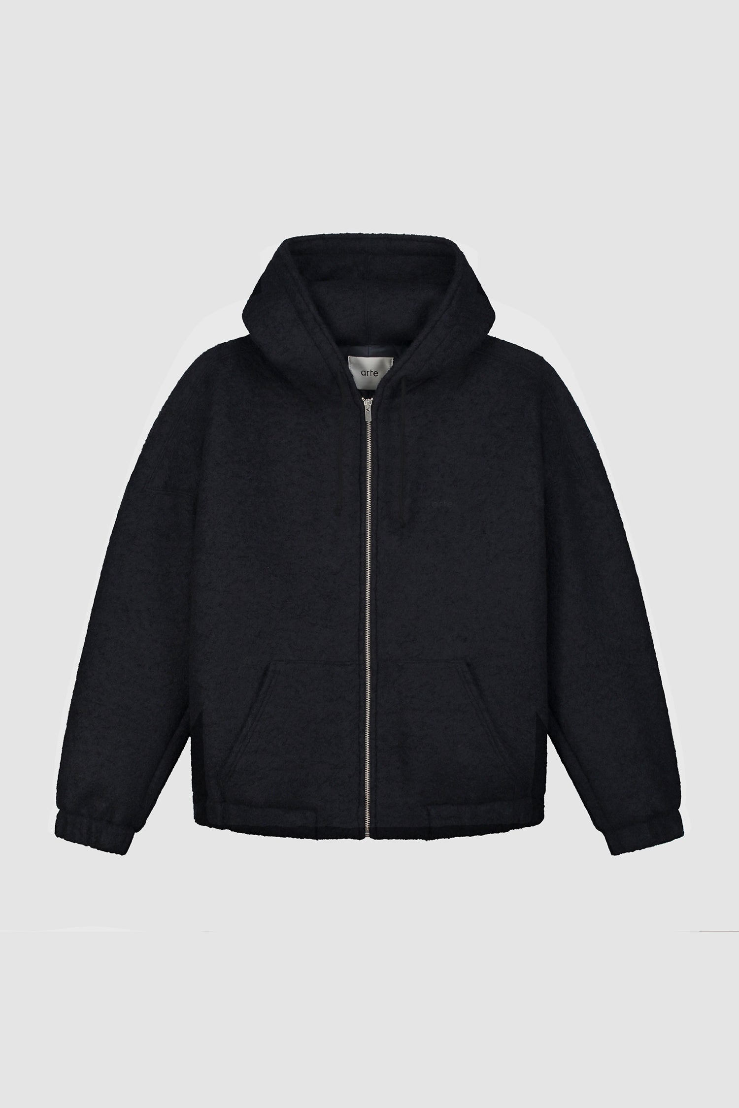 Veste à capuche en laine - Navy
