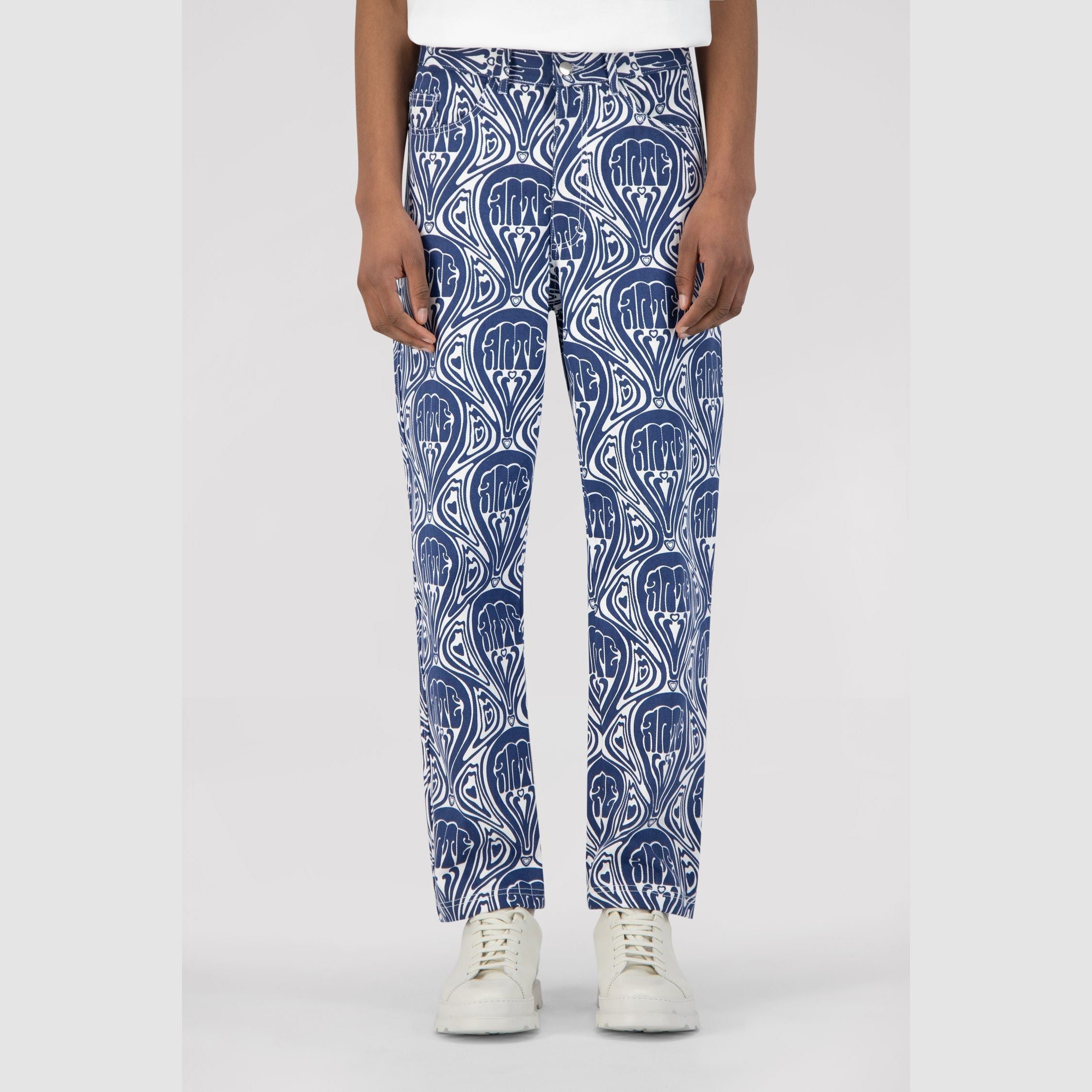 Pantalon Jean Novo - Bleu/Blanc