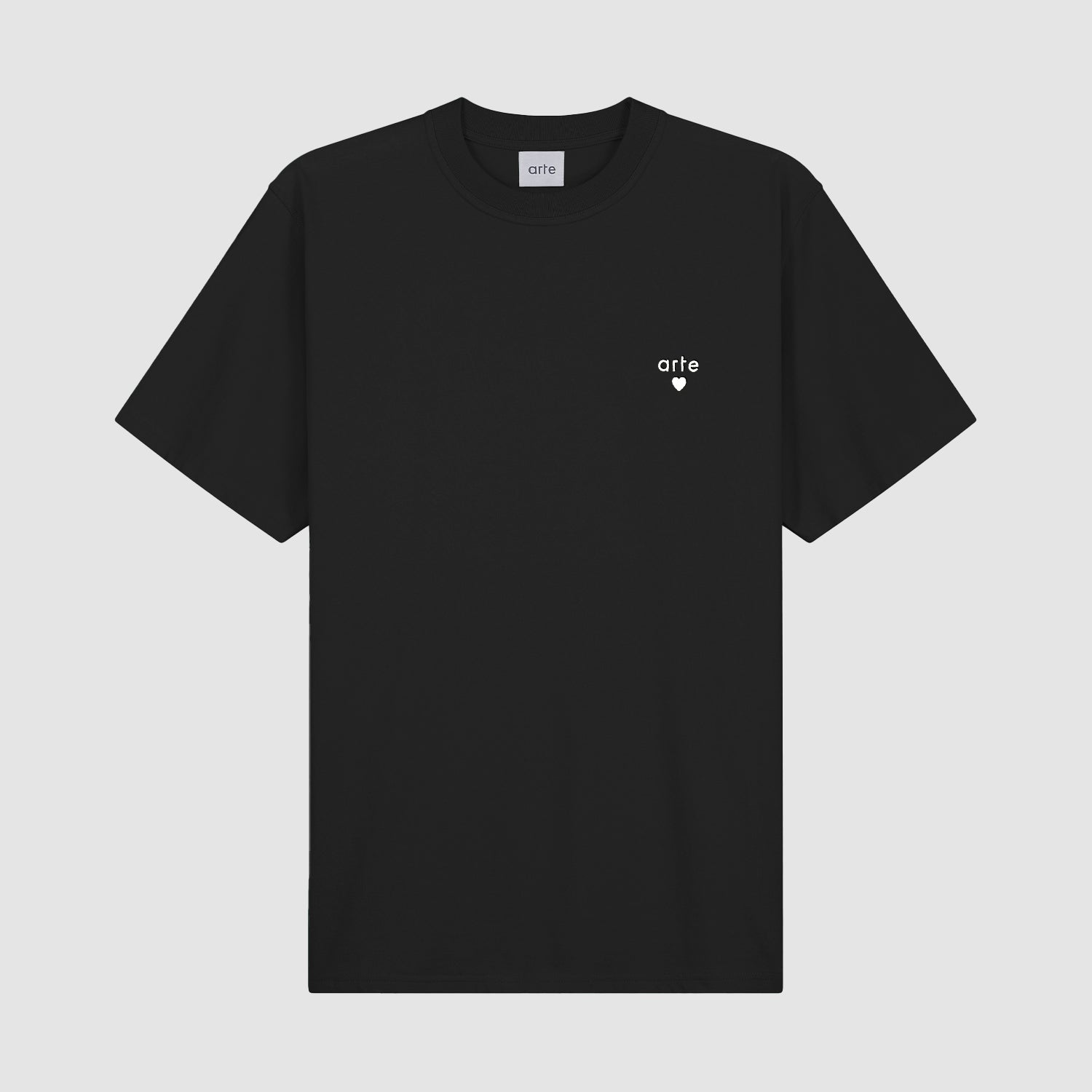 T-shirt avec logo en forme de cœur - Noir